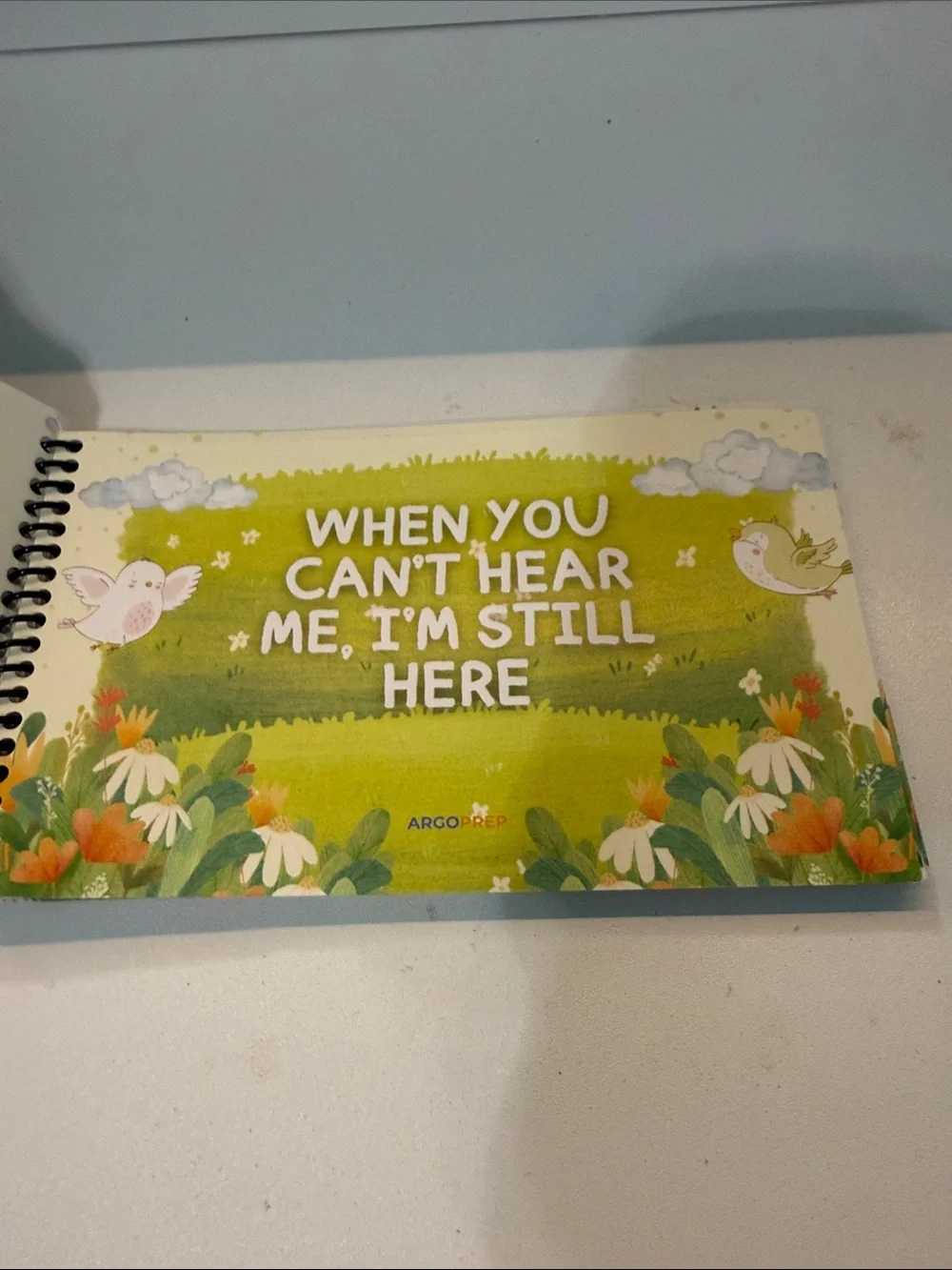 Love You Spiral book  - Green Floral Cover